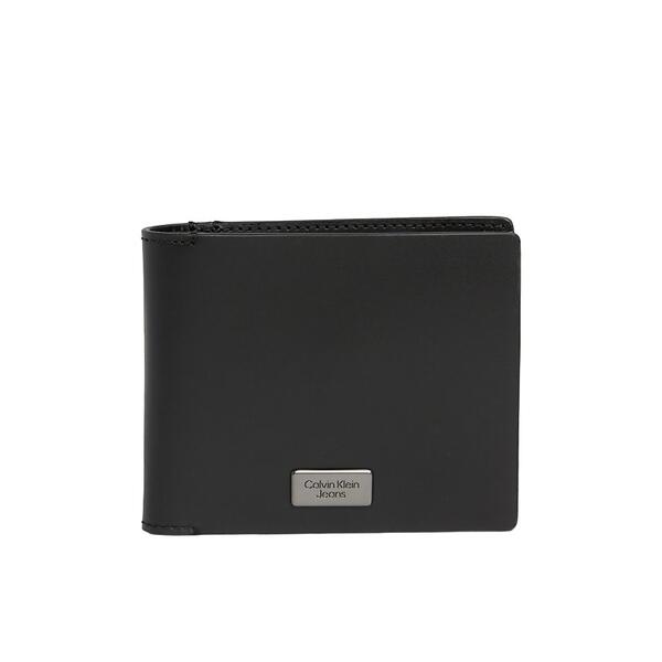 Ανδρικό Πορτοφόλι Calvin Klein Inst Plaque Bifold W_ Coin Black K50K511432-BEH