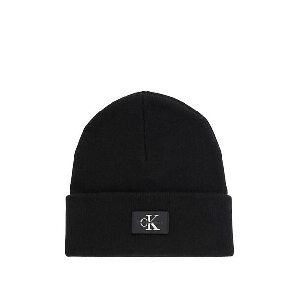 Ανδρικό Σκουφάκι Calvin Klein Monologo Patch Non-Rib Beanie Black K50K511743-BEH
