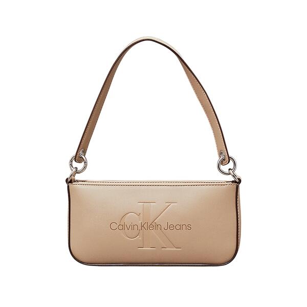 Γυναικεία Τσάντα Χειρός Calvin Klein Sculped Shoulder Pouch Mono Crockery K60K610679-PBF