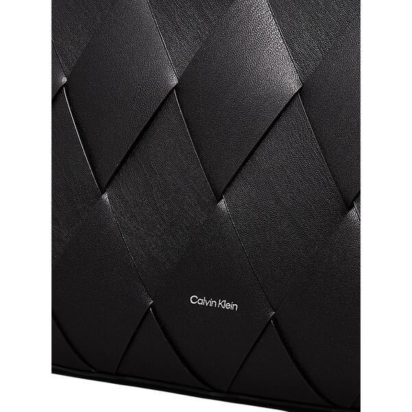 Γυναικεία Τσάντα Ώμου Calvin Klein Ck Woven Medium Shopper Ck Black K60K612994-BEH
