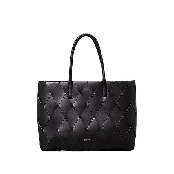 Γυναικεία Τσάντα Ώμου Calvin Klein Ck Woven Medium Shopper Ck Black K60K612994-BEH