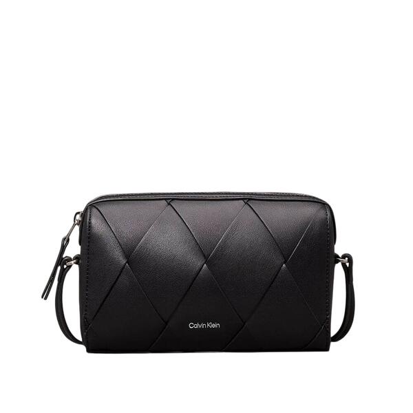 Γυναικεία Τσάντα Χιαστί Calvin Klein Ck Woven Camera Bag Ck Black K60K613002-BEH