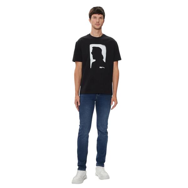 Αντρικό T-shirt Karl Lagerfeld Regural Sslv Tee Black 245D1709-J101