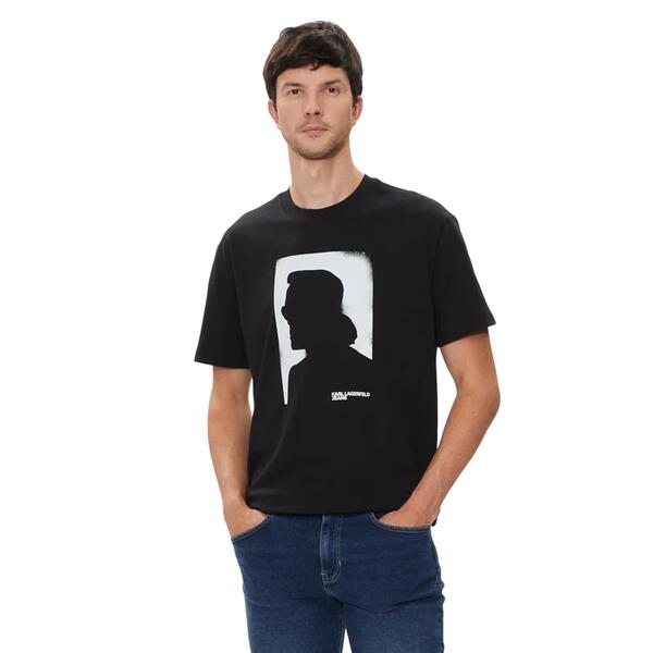 Αντρικό T-shirt Karl Lagerfeld Regural Sslv Tee Black 245D1709-J101