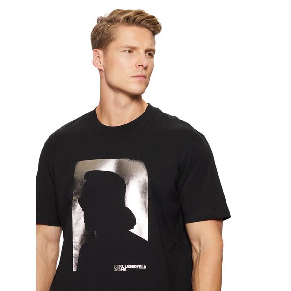 Ανδρικό T-shirt Karl Lagerfeld Reg Ss Black A1M17052-999