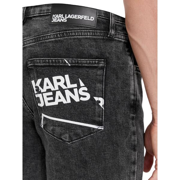 Ανδρικό Jean Karl Lagerfeld Jeans Klj Slim Logo Denim Acid Grey 240D1115-J277