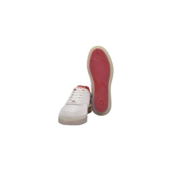 Ανδρικά Sneakers Karl Lagerfeld Nano KL Lace Lo White Lthr W_ Red KL53426-01D