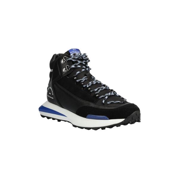 Ανδρικά Μποτάκια Karl Lagerfeld Hiker Mid Lace Black Lthr & Suede KL53953-300