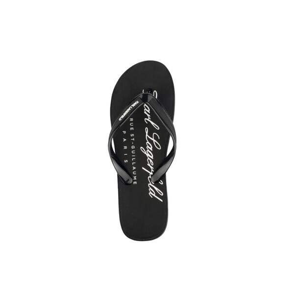 Ανδρικές Σαγιονάρες Karl Lagerfeld Hotel Karl Thong Black Rubber KL71007-V00