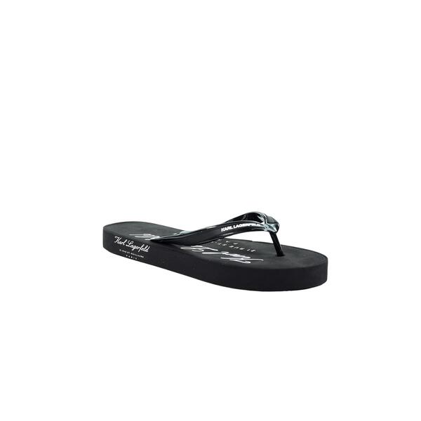 Ανδρικές Σαγιονάρες Karl Lagerfeld Hotel Karl Thong Black Rubber KL71007-V00