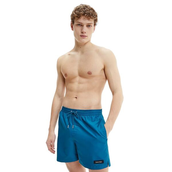 Ανδρικό Μαγιό Calvin Klein Medium Drawstring Petrol KM0KM00721-CWJ
