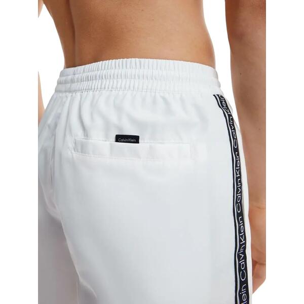 Ανδρικό Μαγιό Calvin Klein Medium Drawstring -Nos Pvh Classic White KM0KM00741-YCD