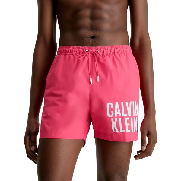 Ανδρικό Μαγιό Calvin Klein Medium Drawstring Pink Flash KM0KM00794-XI1