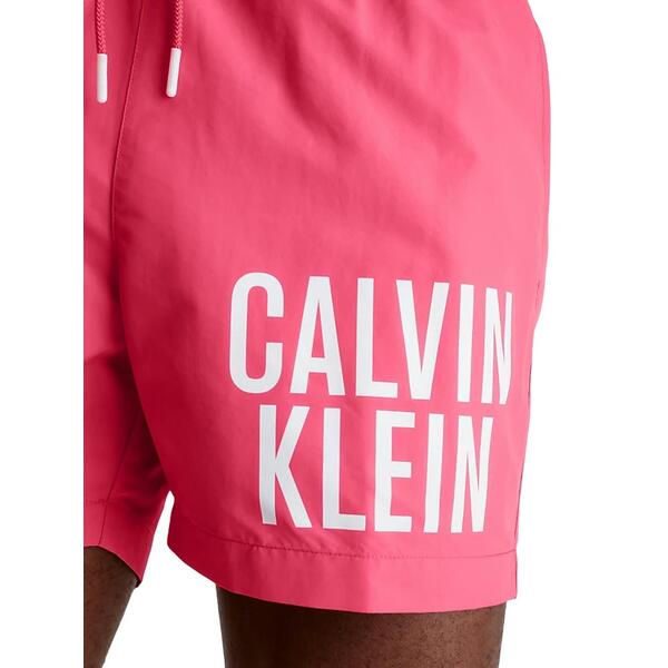 Ανδρικό Μαγιό Calvin Klein Medium Drawstring Pink Flash KM0KM00794-XI1