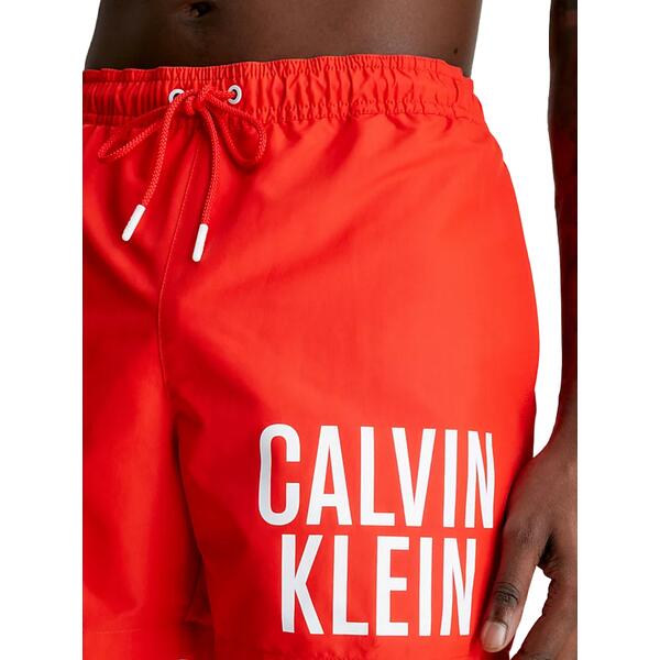 Ανδρικό Μαγιό Calvin Klein Medium Drawstring Cajun Red KM0KM00794-XNE