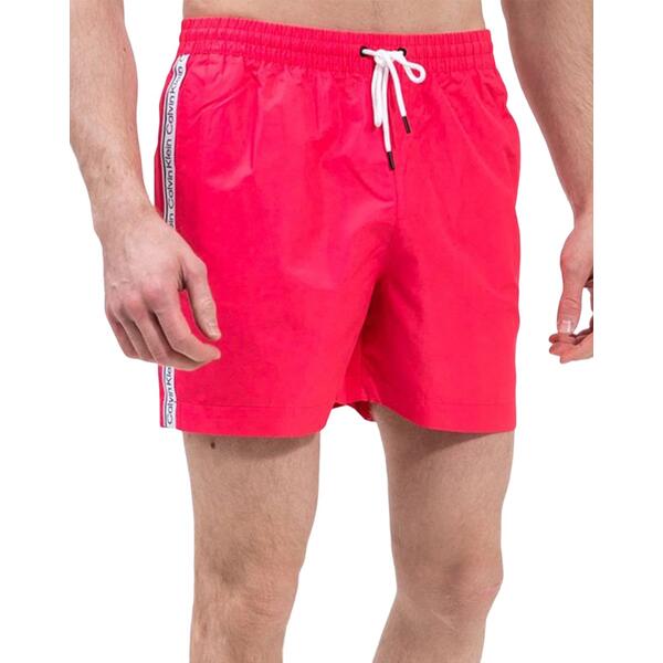 Ανδρικό Μαγιό Calvin Klein Medium Drawstring Pink Flash KM0KM00810-XI1