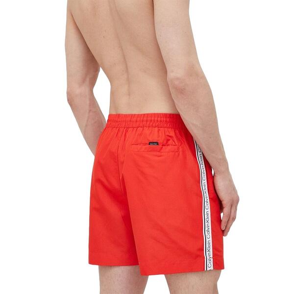Ανδρικό Μαγιό Calvin Klein Medium Drawstring Cajun Red KM0KM00810-XNE