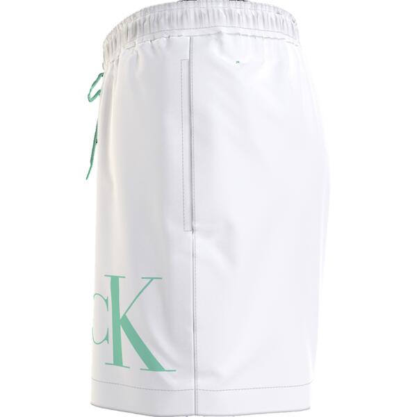 Ανδρικό Μαγιό Calvin Klein Medium Drawstring Pvh Classic White KM0KM01003-YCD