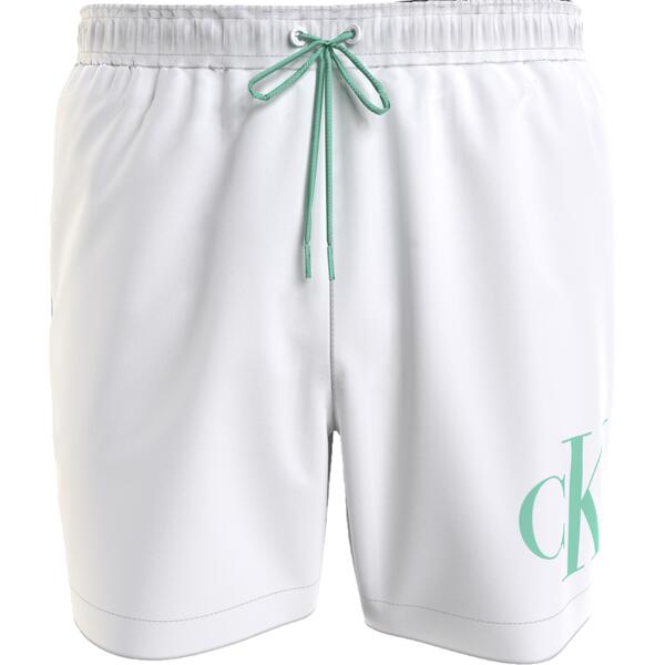 Ανδρικό Μαγιό Calvin Klein Medium Drawstring Pvh Classic White KM0KM01003-YCD