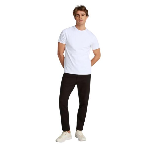 Ανδρικό T-shirt Calvin Klein Ss Smooth Cttn Solid Crewnk Brilliant White LV040HM265-YAA