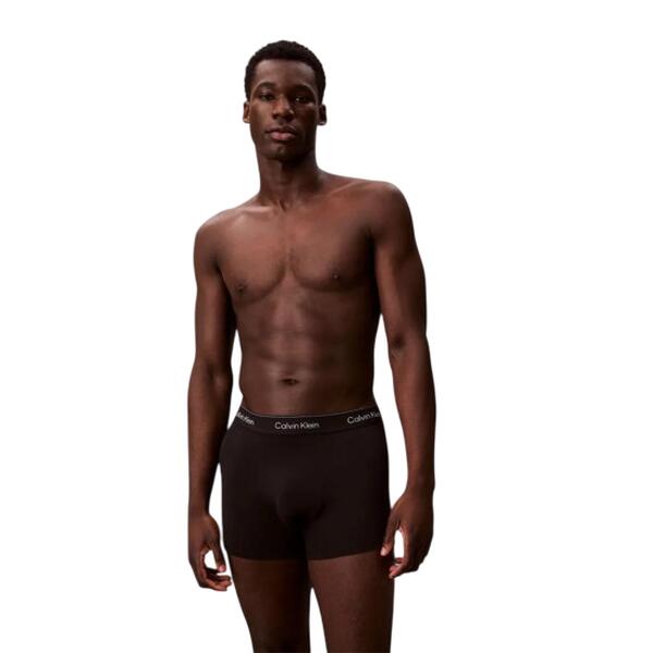 Ανδρικά Εσώρουχα Calvin Klein Relaxed Trunk 3pk Black w/ Chalk Logo/Black w/ Currie LV00NB4286-0FL