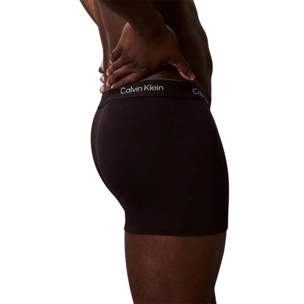 Ανδρικά Εσώρουχα Calvin Klein Relaxed Trunk 3pk Black w/ Chalk Logo/Black w/ Currie LV00NB4286-0FL