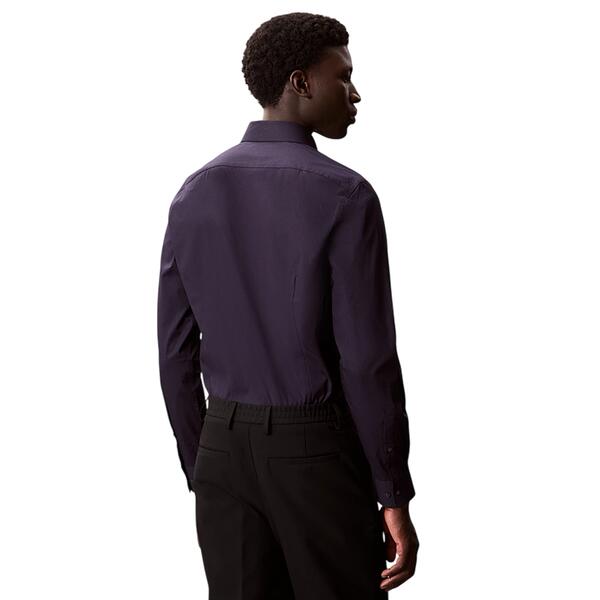 Ανδρικό Πουκάμισο Calvin Klein Reg Esntl Poplin Nos Str Sld Night Sky LV019EU001-XNW