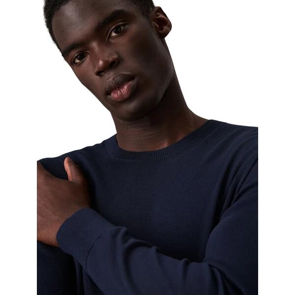 Ανδρικό Πουλόβερ Calvin Klein Ls Supima Cotton Crewnk Dark Sapphire LV040BM343-CEF