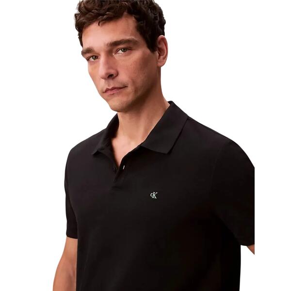 Ανδρικό Polo Calvin Klein  SS Casual Pique Classic Polo Black LV040EM269-UB1