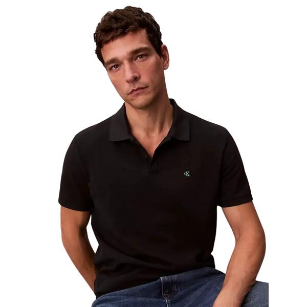 Ανδρικό Polo Calvin Klein  SS Casual Pique Classic Polo Black LV040EM269-UB1