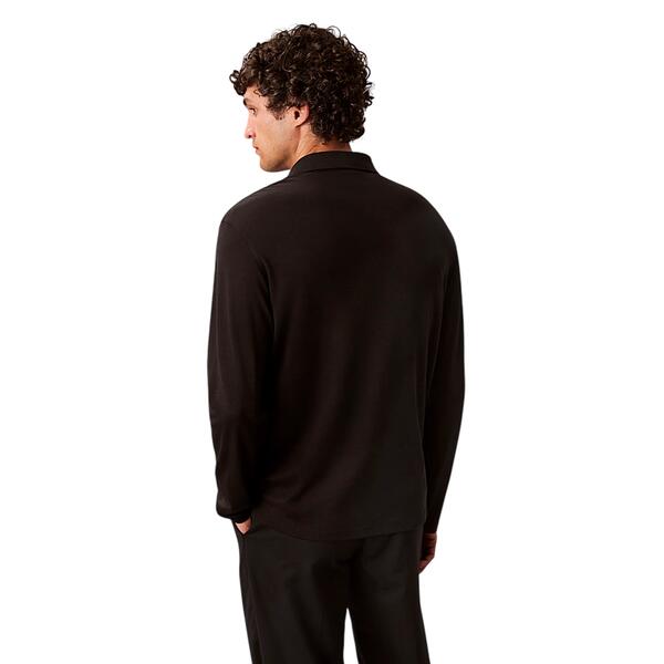 Ανδρικό Polo Calvin Klein Ls Supima Cotton Solid Polo Black LV040EM909-UB1