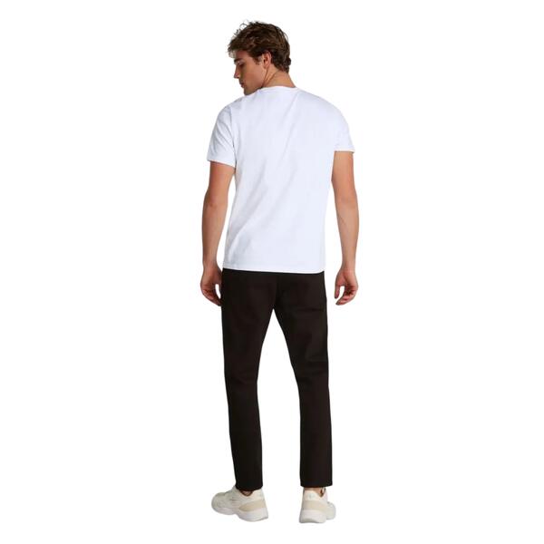 Ανδρικό T-shirt Calvin Klein Ss Smooth Cttn Solid Crewnk Brilliant White LV040HM265-YAA