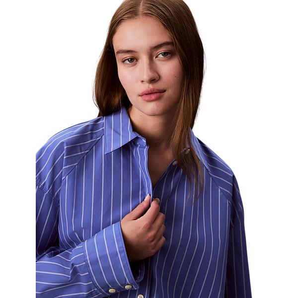 Γυναικείο Πουκάμισο Calvin Klein Yd Stripe Boxy Cropped Shirt 19142 CSW25S_W015+6_Amparo LV047C118G-XNS