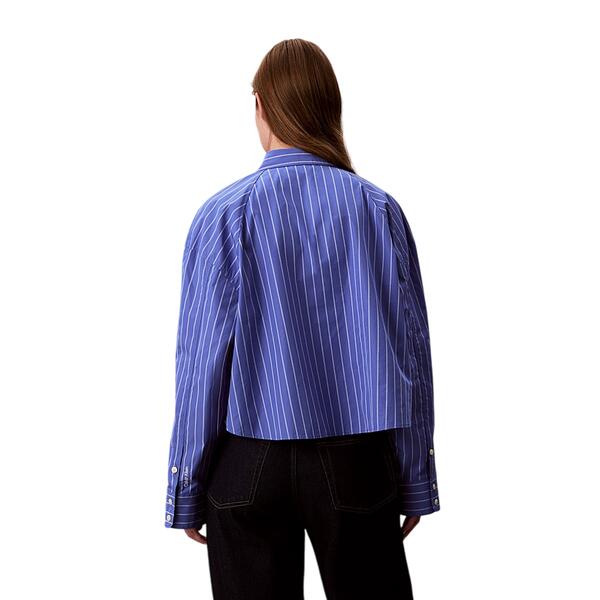 Γυναικείο Πουκάμισο Calvin Klein Yd Stripe Boxy Cropped Shirt 19142 CSW25S_W015+6_Amparo LV047C118G-XNS