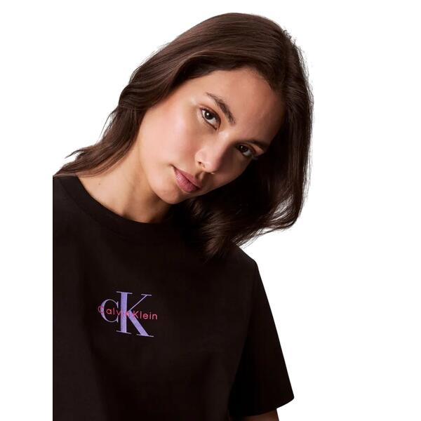 Γυναικείο T-Shirt Calvin Klein Jeans SS 20s Classic Logo Tee Black LV047C856G-UB1