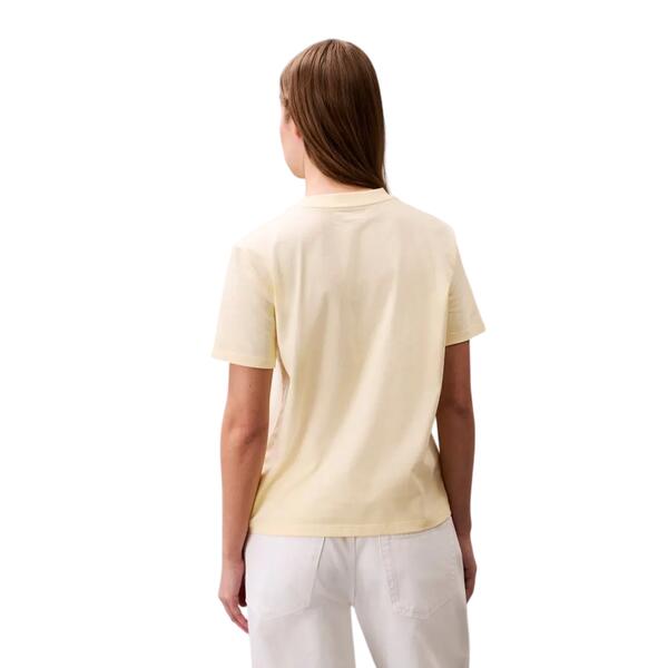 Γυναικείο T-Shirt Cavin Klein  A- Inst Logo Classic Tee Ss Buttercream LV047C912G-XF8