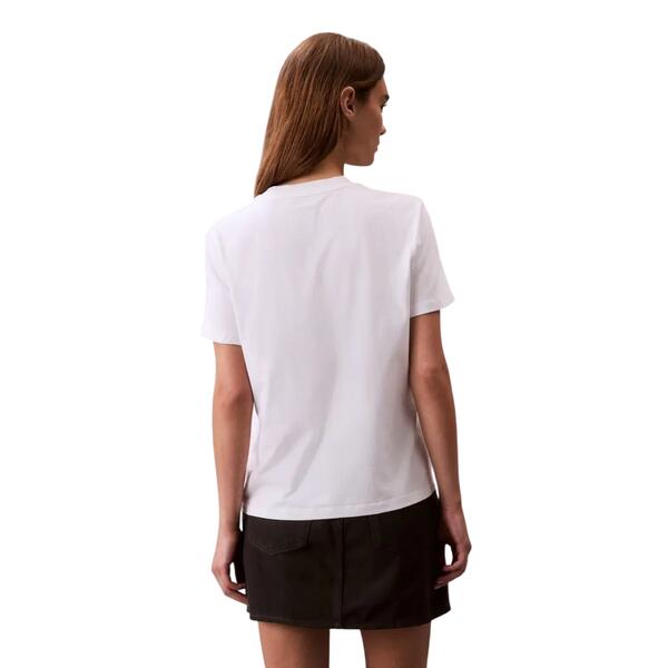 Γυναικείο T-Shirt Calvin Klein A- Inst Logo Classic Tee Ss Brilliant White LV047C912G-YAA