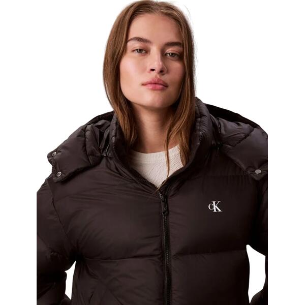 Γυναικείο Μπουφάν Calvin Klein Essential Midweight Puffer Jacket Black LV047D501G-UB1