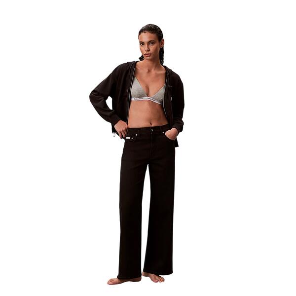 Γυναικείο Jean Calvin Klein Ultra High Wide Leg True Black LV047D907G-VLIRG