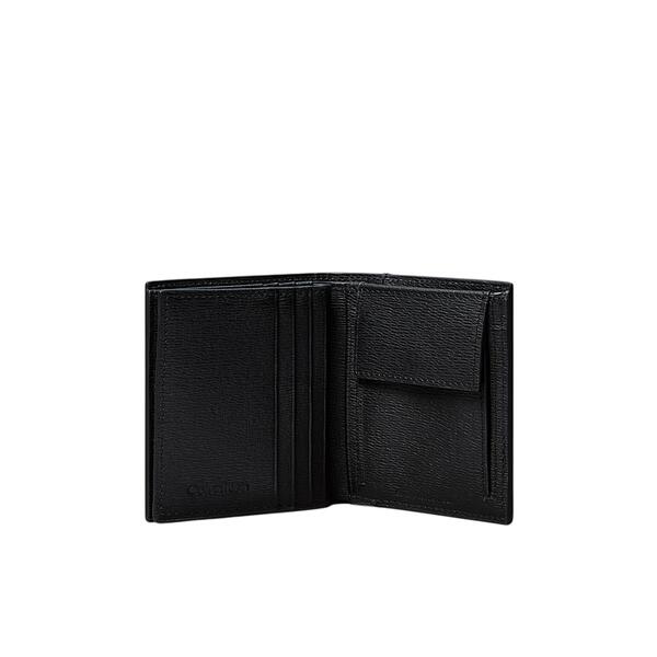 Ανδρικό Πορτοφόλι Calvin Klein Saffiano Ew Slim Trifold w Card Black LV04D1075G-UB1