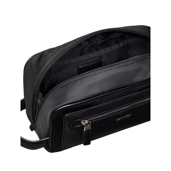 Ανδρικό Τσαντάκι Calvin Klein Ssnl Raised Logo Dopp Kit Black LV04D1279G-UB1