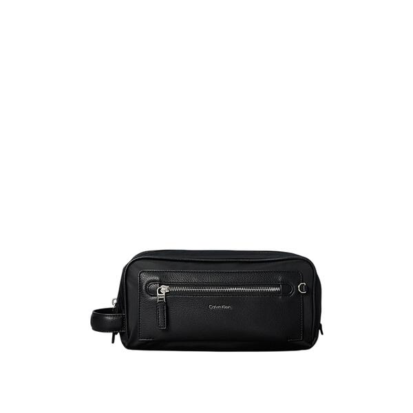 Ανδρικό Τσαντάκι Calvin Klein Ssnl Raised Logo Dopp Kit Black LV04D1279G-UB1