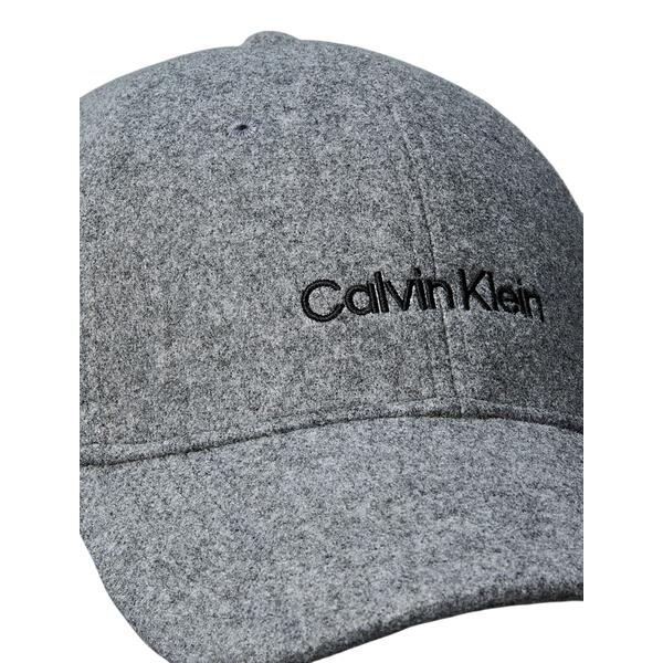Ανδρικό Καπέλο Calvin Klein Embroidered Titlecase Logo Felt Alloy Heather LV04D5131G-PAF