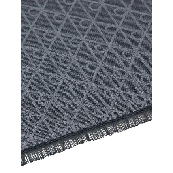 Ανδρικό Κασκόλ Calvin Klein Tonal Aop Wool Lw Scarf Black LV04D8064G-UB1