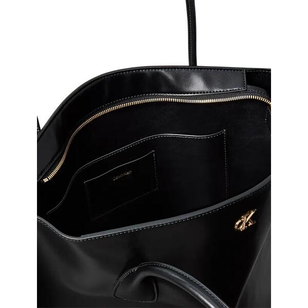 Γυναικεία Τσάντα Calvin Klein Medium Tote Black / Antique Light Gold LV04F3168G-YIH