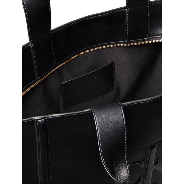 Γυναικεία Τσάντα Χειρός Calvin Klein Raised Ck Medium Tote Black LV04F3218G-UB1