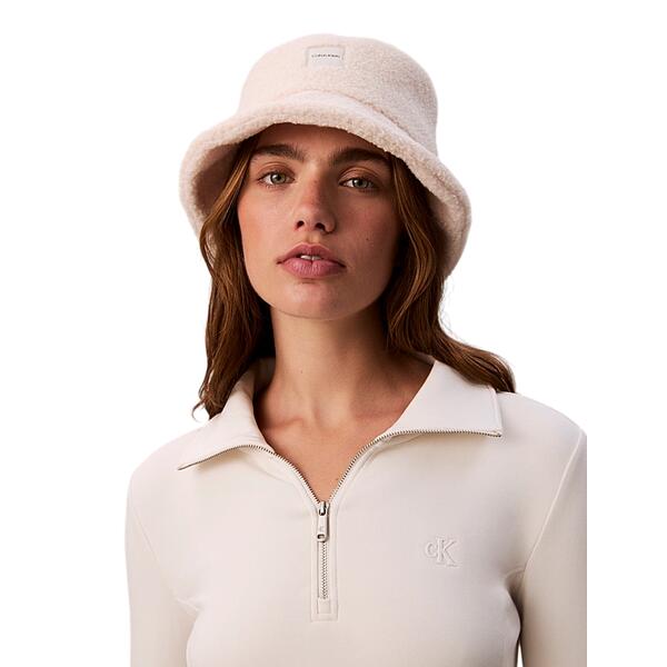 Γυναικείο Καπέλο Calvin Klein Boucle w Patch Bucket Birch Sherpa LV04F5055G-QYJ