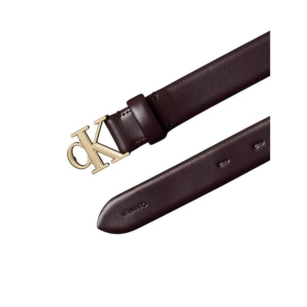 Γυναικεία Ζώνη Calvin Klein Ck Buckle 30mm Fixed Belt Fudge / Antique Light Gold LV04F7054G-2X8