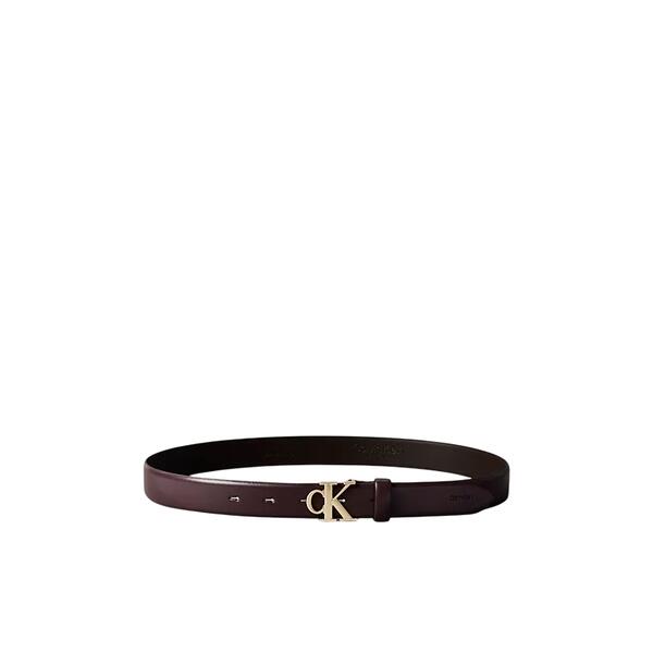 Γυναικεία Ζώνη Calvin Klein Ck Buckle 30mm Fixed Belt Fudge / Antique Light Gold LV04F7054G-2X8