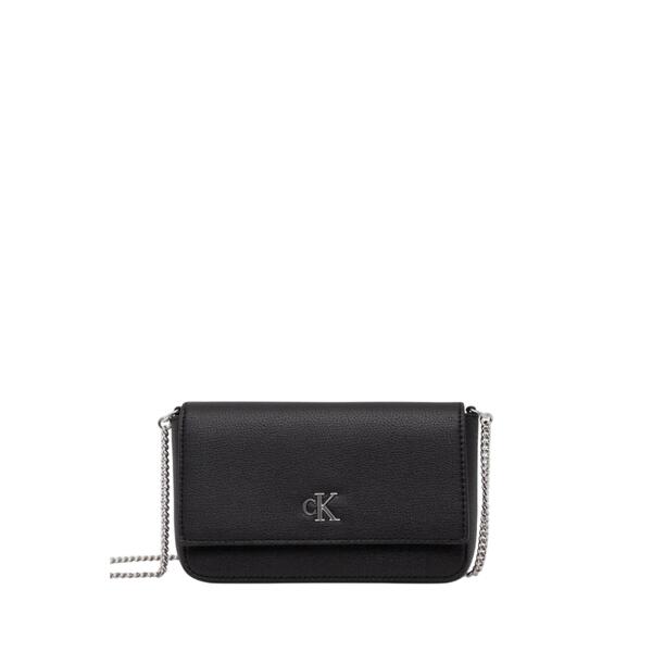 Γυναικείο Πορτοφόλι Calvin Klein Minimal Monogram Ew Flap Ph CB19 Na Black LV04K1027G-UB1
